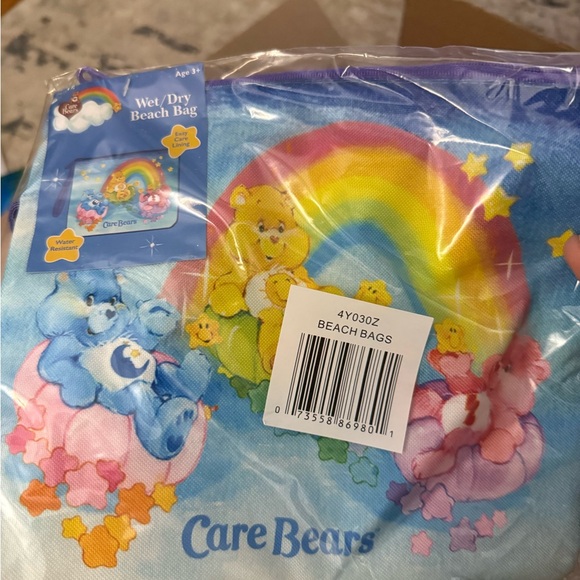 Care Bears Other - Care Bears Rainbow Tote with Pastel Blue, Pink, Yellow Accents